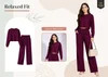 Tew Lucy Lycra Polyester Top And Trousers Collections